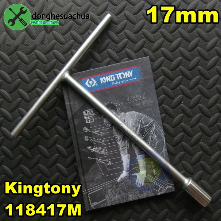 Tay tuýp chữ T đầu 17mm Kingtony 118417M loại dài 300mm