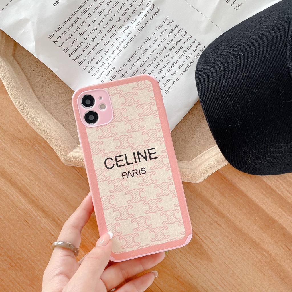 Ốp điện thoại da chống rơi thời trang thích hợp cho iPhone 11 Pro Max 12 Pro Max Xsmax Xr Xs 7 8plus 13promax