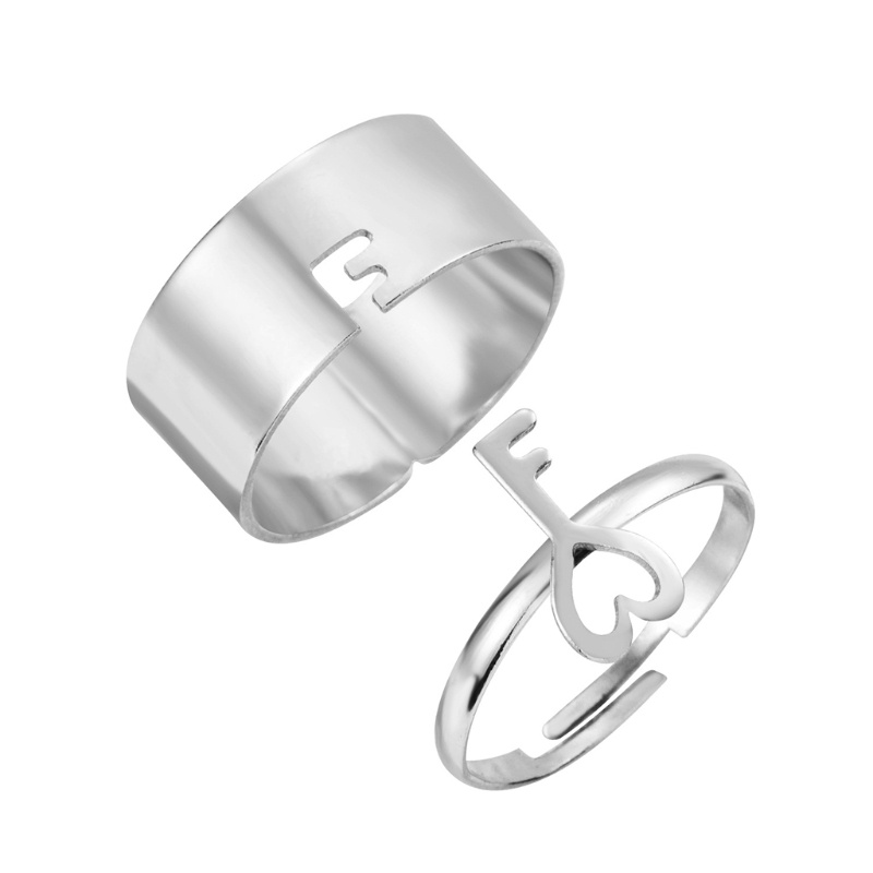 Nhẫn Hở Mạ Vàng Khắc Chữ Thời Trang Cho Tuổi Teen