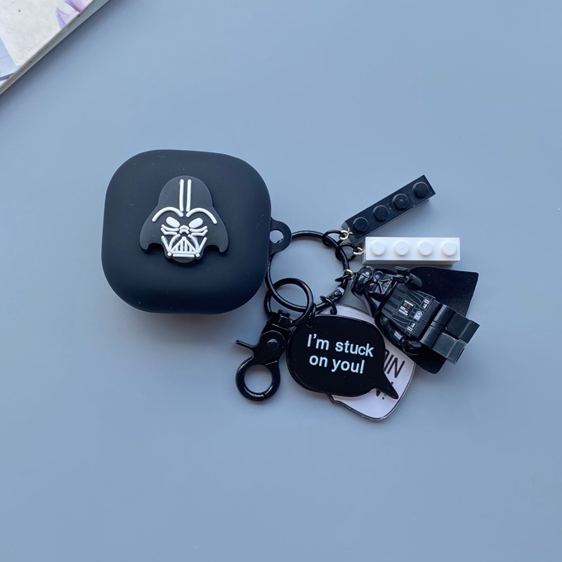 Vỏ Bảo Vệ Hộp Sạc Tai Nghe samsung galaxy buds live & buds fe / buds pro / buds2 Có Móc Khóa