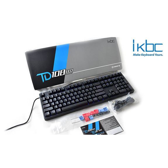 [Nhập ELENDGAME giảm max 300k đơn từ 2tr] Bàn phím cơ iKBC TD 108 Blue switch Led Blue – PBT Double Shot Keycaps