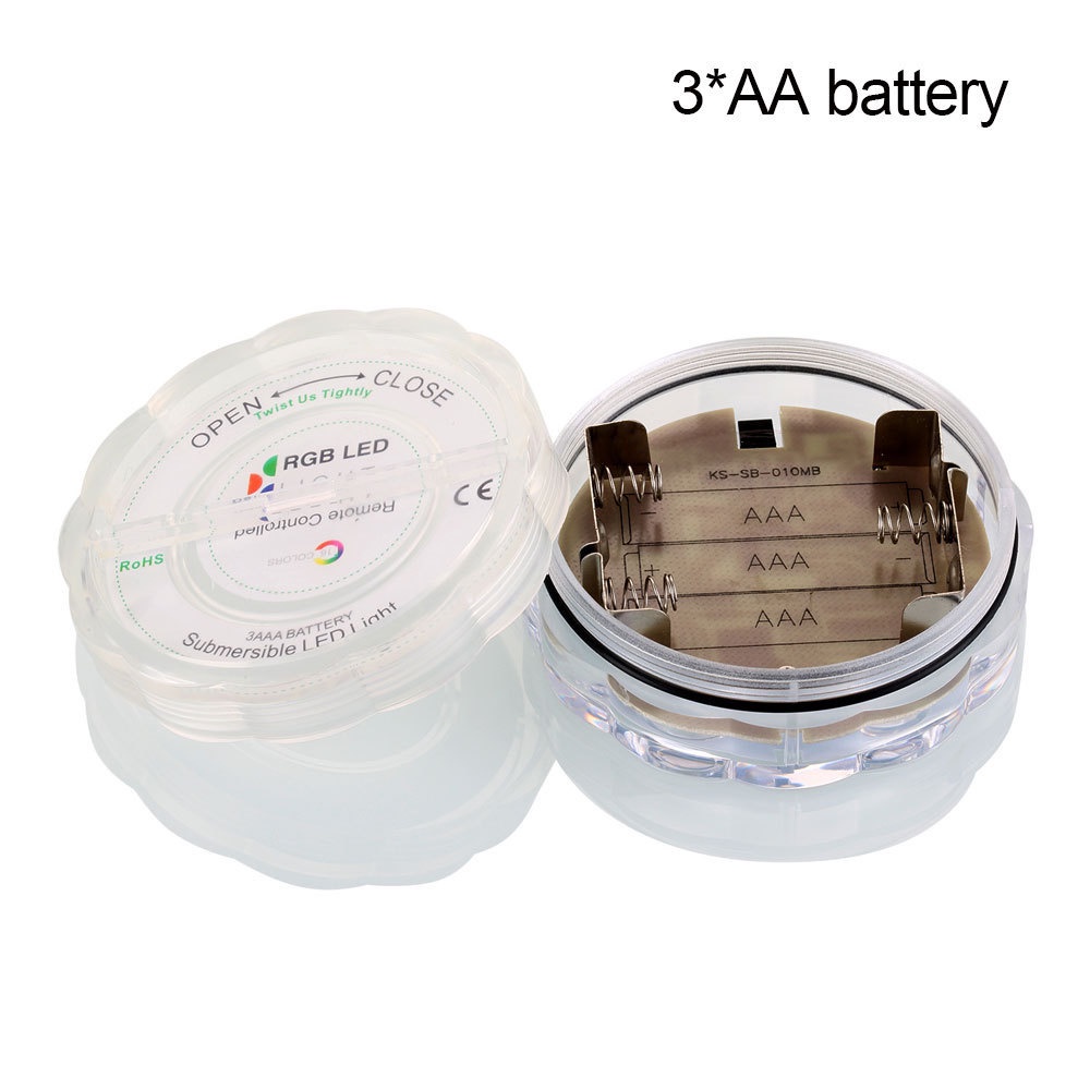 10 Đèn LED Chìm Trang Trí Bể Cá Có Remote Điều Khiển