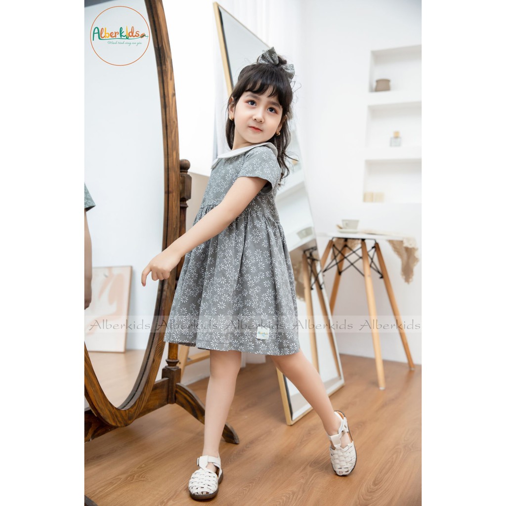 Váy cho bé gái ALBER KIDS Dáng Xòe Vintage NaLa Dress Họa Tiết Hoa Nhí [V01]