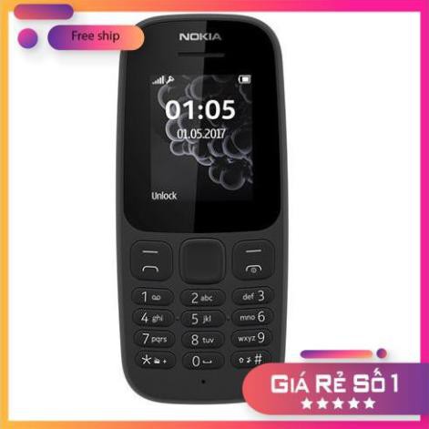 Điện thoại Nokia 105 Single Sim hàng chuẩn giá tốt- bảo hành 12 tháng, lỗi 1 đổi 1 trong 7 ngày