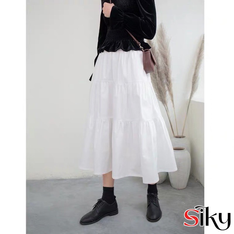 💋 Chân váy 3 tầng Ullzang dài qua gối - OTUTA | BigBuy360 - bigbuy360.vn