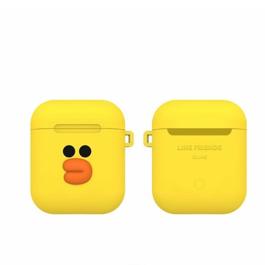 LINE FRIENDS Hộp đựng Airpods Hình khuyên loại D