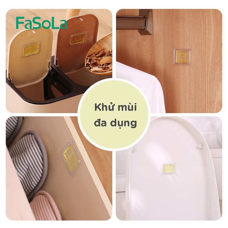 Gel khử mùi thùng rác (bộ 4 cái) FASOLA FSLJY-353