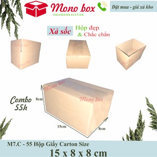 Bộ 55 thùng giấy carton 15x8x8