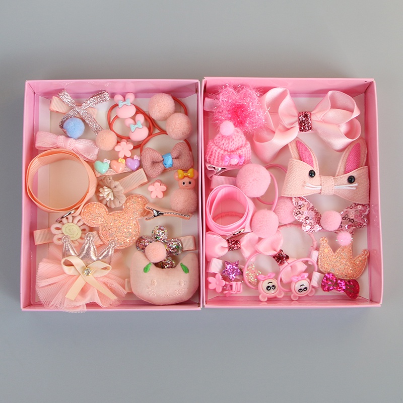 Bộ 18 Kẹp Tóc Hình Vương Miện Cho Bé Gái