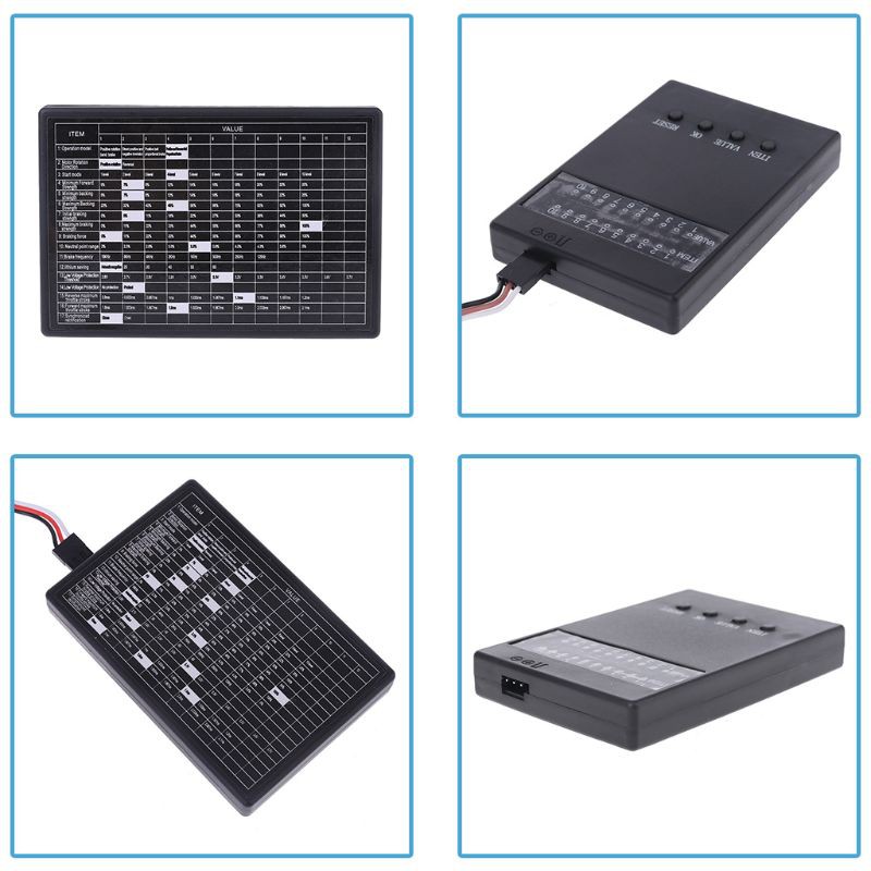 Bang♥RC Car Program Card Electronic Speed Controller Programmer for RC Car 25A-120A Brushless ESC