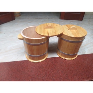 thùng đựng gạo 10kg gỗ thông