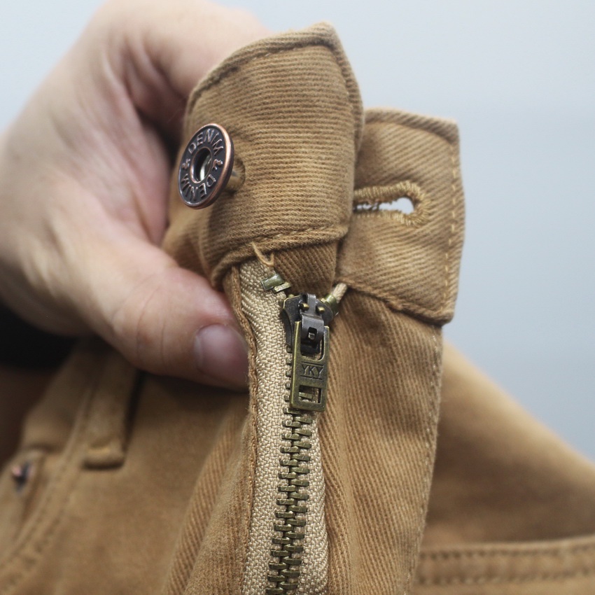 Quần Kaki Jean Màu Nâu bò DKA-21, Quần Kaki Nam dáng ôm đứng, Chất vải co giãn thoải mái - Doki