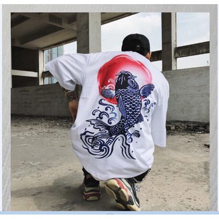 Áo thun in cá chép kèm ảnh thật