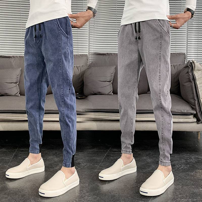 Quần Jean Ôm Màu Sắc Đơn Giản Phong Cách Hàn Quốc Dành Cho Nam