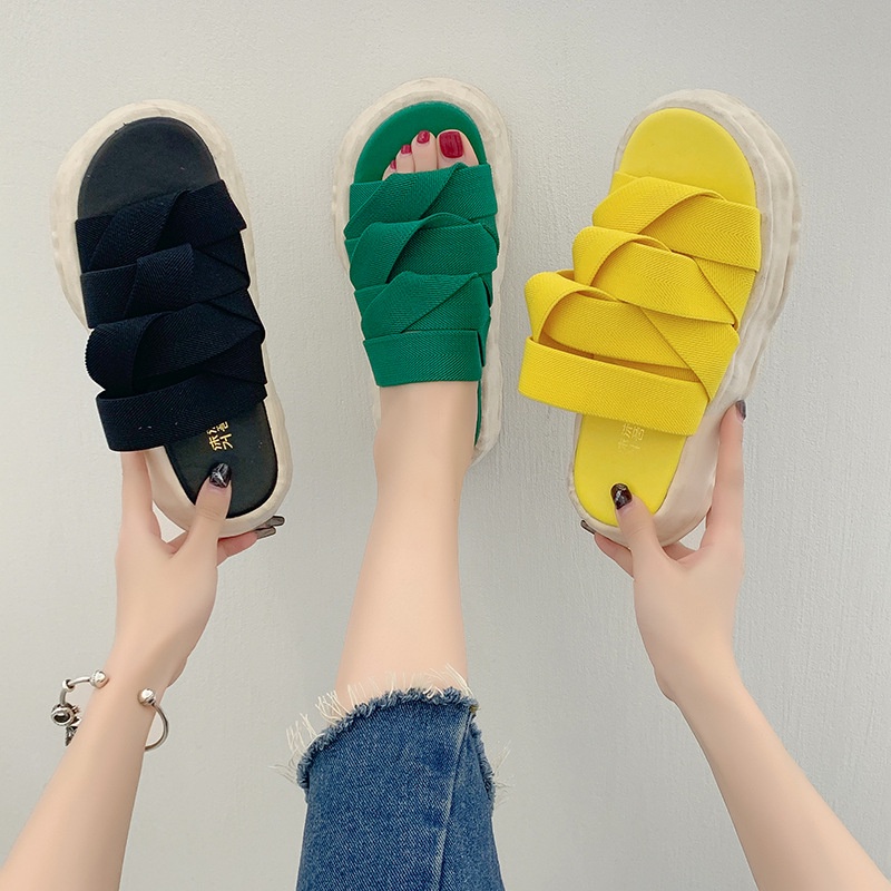 Dép Mũi Tròn Co Giãn Thời Trang Dành Cho Nữ