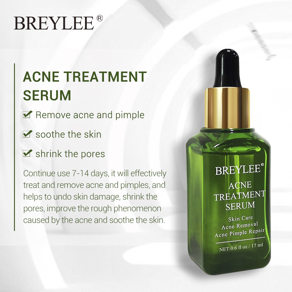 Bộ 2 sản phẩm chăm sóc giảm mụn BREYLEE gồm sữa rửa mặt và serum dưỡng da