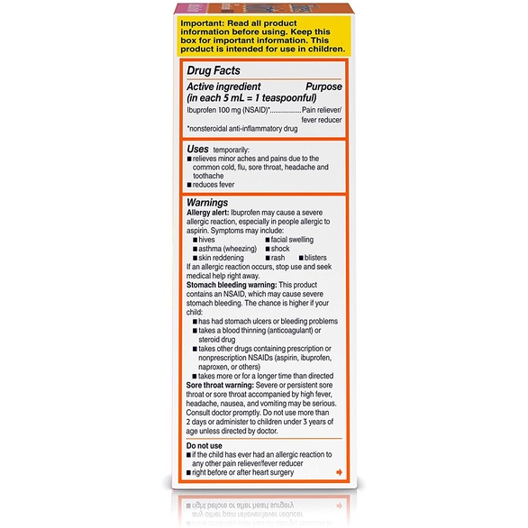 SIRO HƯƠNG BERRY CHO BÉ  120ML TỪ MỸ