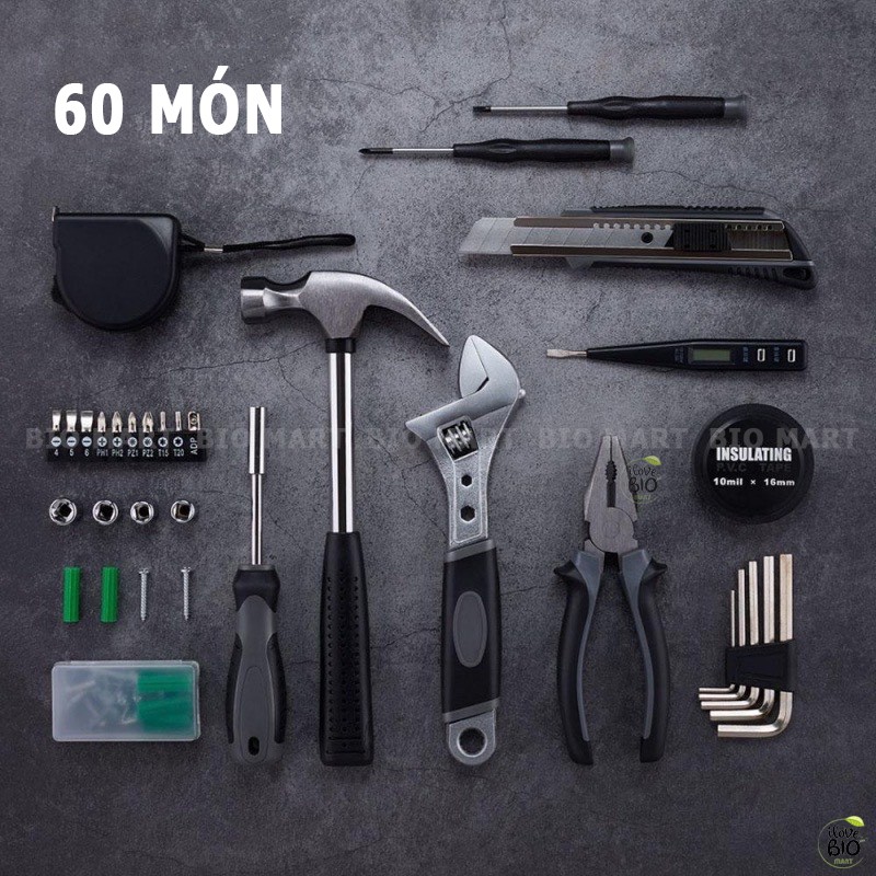 Bộ dụng cụ sửa chữa 60 món và 12 món  Xiaomi – Hộp dụng cụ sửa chữa đa năng – Bộ đồ nghề đa năng chống gỉ - BIO211
