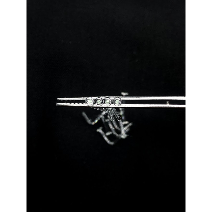 Khuyên mũi thủy tinh Pyrex Glass chân L