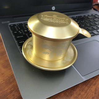 PHIN NHÔM MẠ VÀNG HOA VĂN