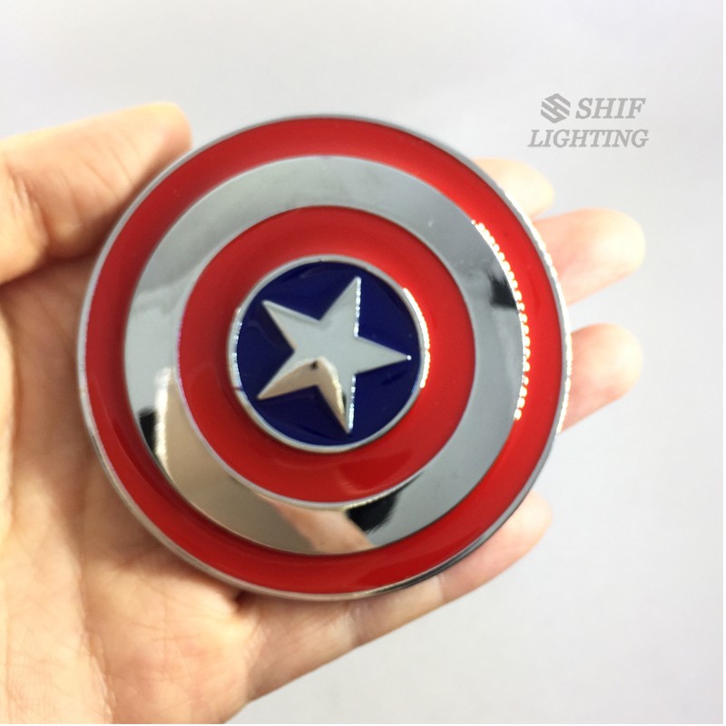 Miếng Dán Kim Loại Hình Khiên Captain America 1 X Trang Trí Xe Hơi / Mô Tô