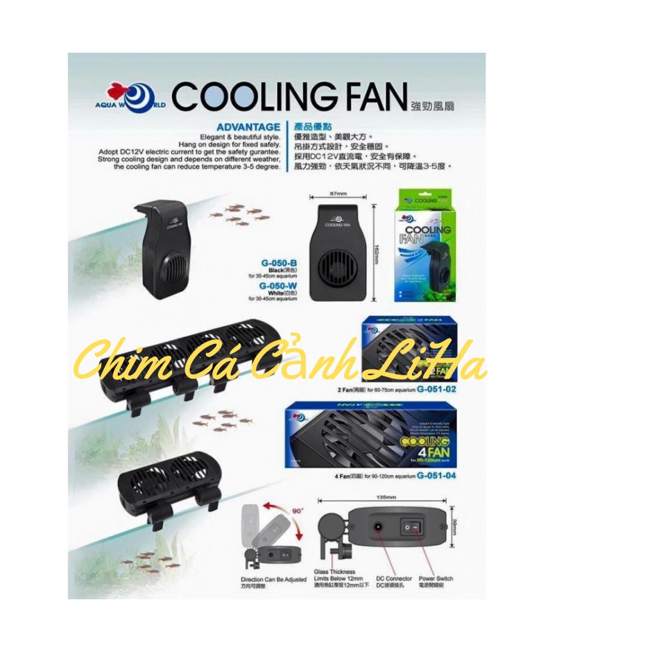 Quạt Tản Nhiệt Cooling Fan G-050B - Quạt Tản Nhiệt Chuyên Dùng Hồ Cá Thủy Sinh