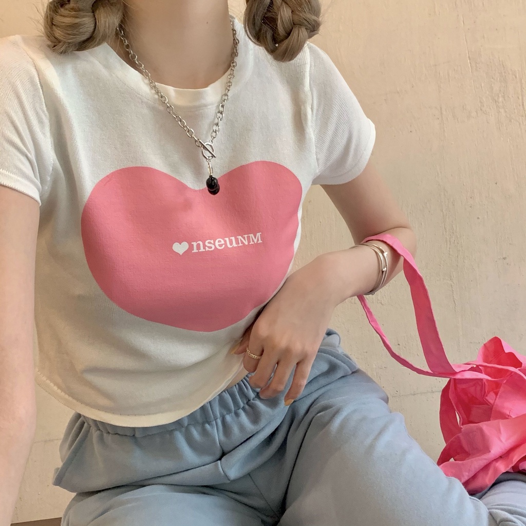 Áo thun ZHELIHANGFEI dáng ôm tay ngắn hở rốn quyến rũ thời trang dành cho nữ