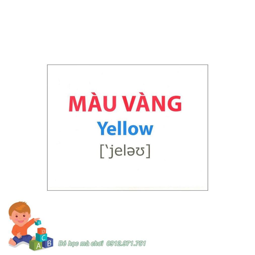 Flashcard song ngữ Việt Anh - Thế Giới Xung Quanh 7 - Màu Sắc