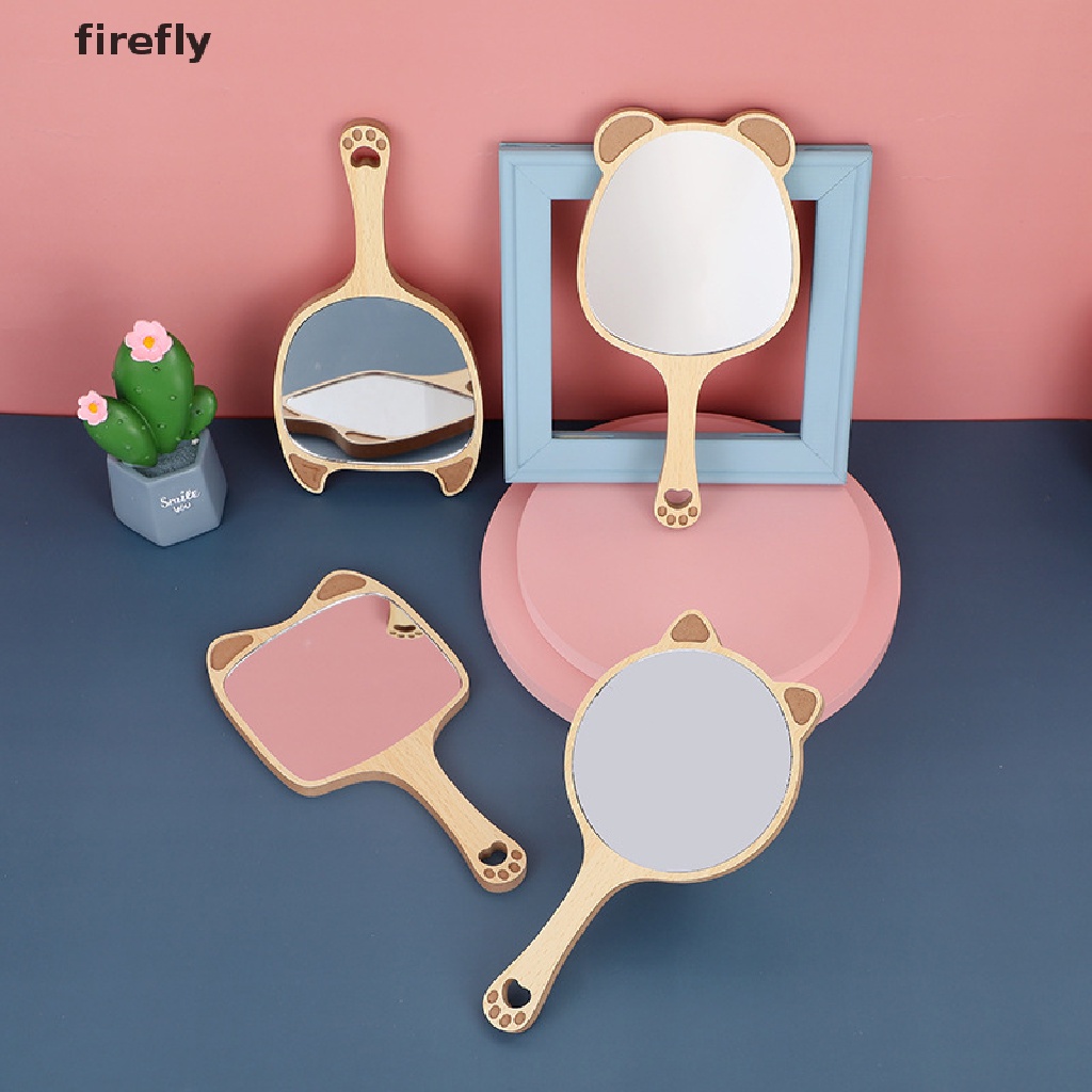 (Hàng Mới Về) Gương Trang Điểm Cầm Tay Làm Bằng Tay Sáng Tạo