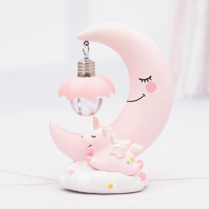 Tượng Mặt Trăng Khuyết Bóng Đèn Trang Trí Phòng Ngủ Phòng Khách Dễ Thương