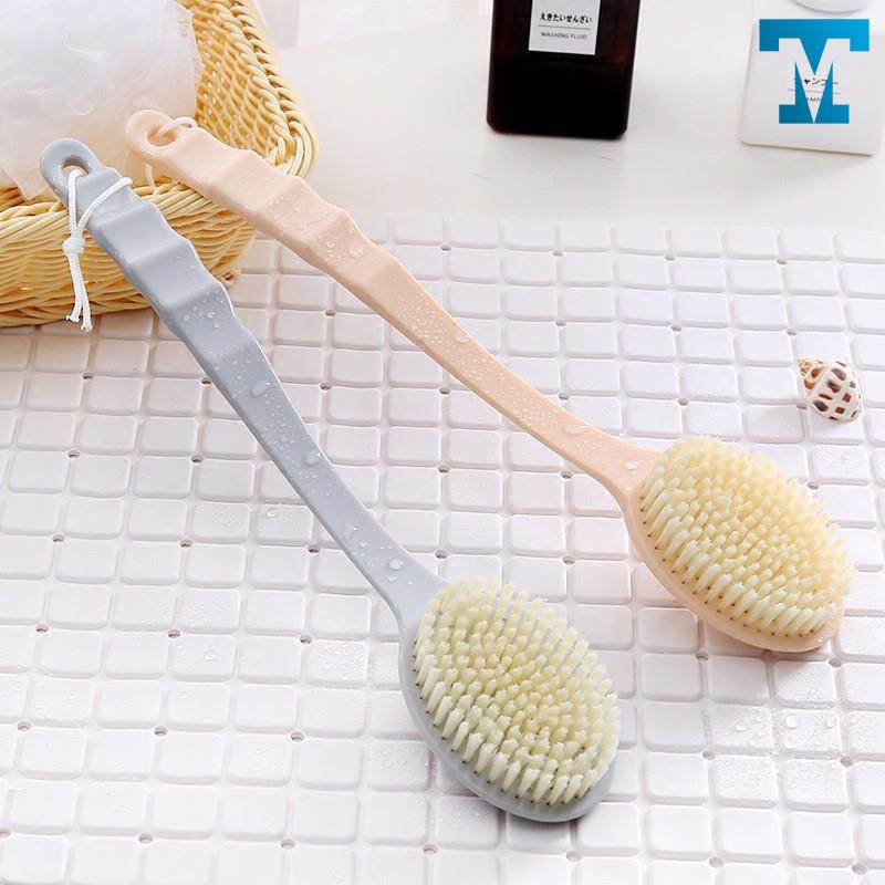 Cây cọ lưng , cây bàn chải chà lưng lông siêu mềm có quai treo nhà tắm _CLN