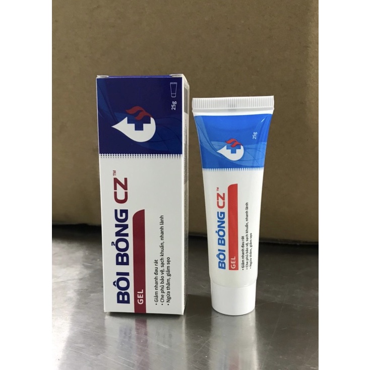 Gel bôi bỏng CZ, hết đau rát, không phồng rộp, nhanh lành vết bỏng, ngừa thâm, giảm sẹo