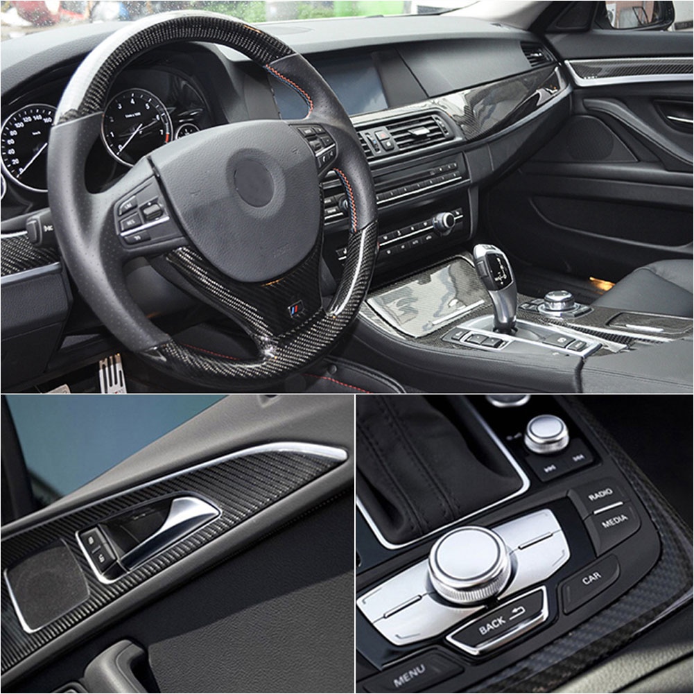 Cuộn Phim Vinyl Sợi Carbon 7D Dán Trang Trí Xe Hơi/Xe Máy 30Cm x 152CM