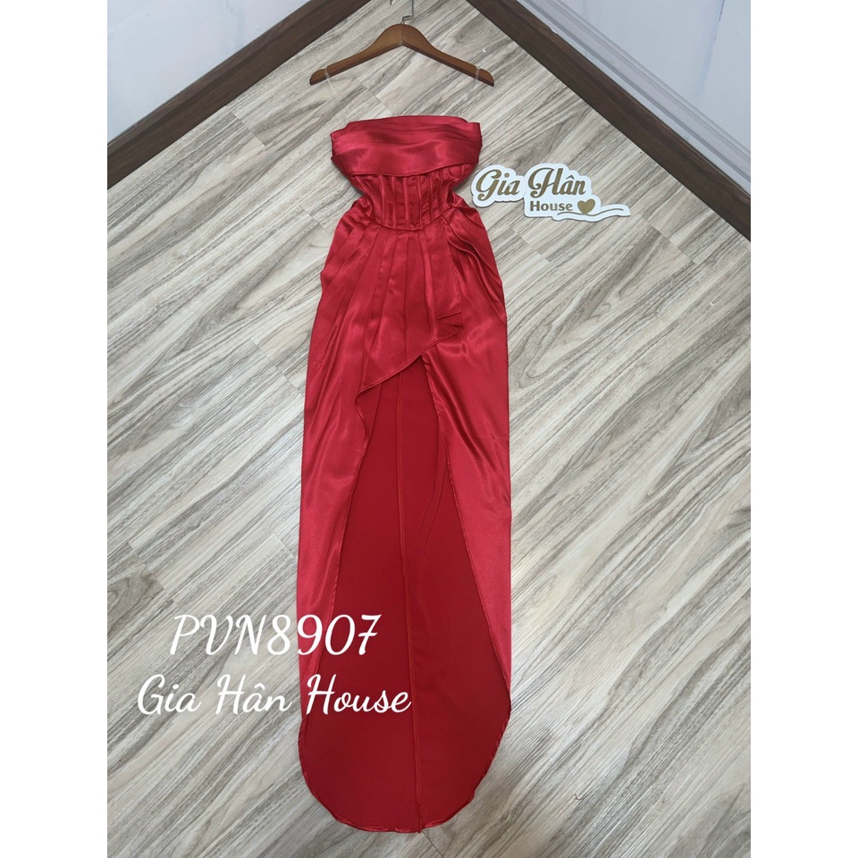 Đầm đổ cổ giảm eo