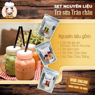 Set Trà Sữa Phúc Long, Thái Xanh, Thái Đỏ ( 35 -40Ly) Tặng Kèm Công Thức - VỊ NHỚ