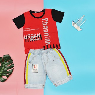 Quần áo bé trai [COOL NGẦU] set jean size đại năng động, cá tính cho bé đến 60kg