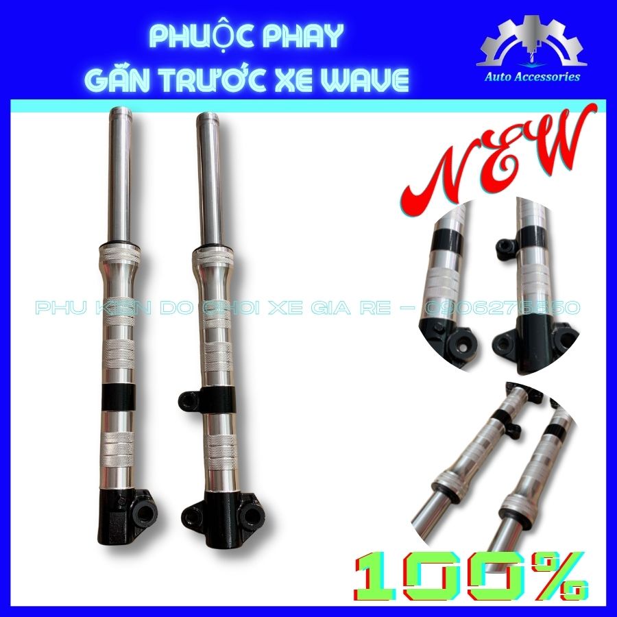 Phuộc Trước Phay Thái, Phuộc Trước Wave110 Wave Lớn Wave RSX lắp đặt như ZIn, Phay đẹp sắc nét, chuẩn chỉ