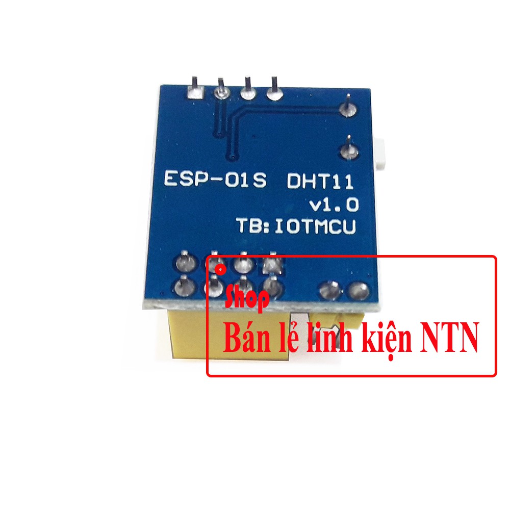 Đế ra chân cho ESP8266 - ESP01 tích hợp cảm biến nhiệt độ - độ ẩm DHT11