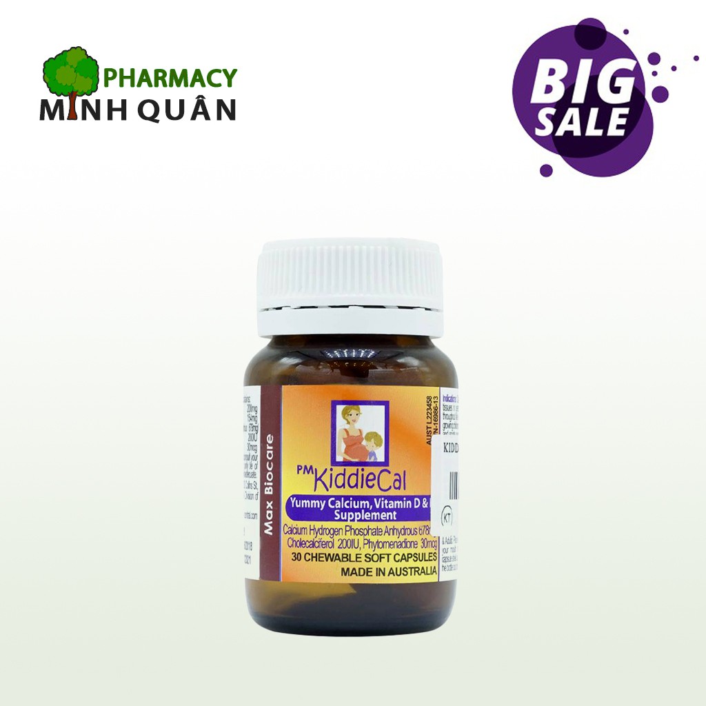 [CHÍNH HÃNG] ✅ Canxi dành cho mẹ bầu và bé KiddieCal Úc