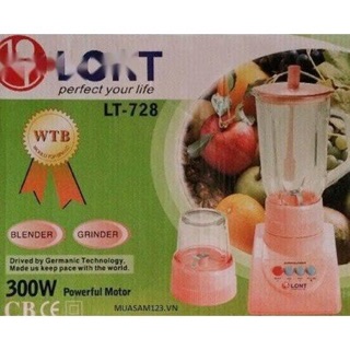 Máy xay sinh tố Lont LT-728 ( 2 cối thủy tinh )