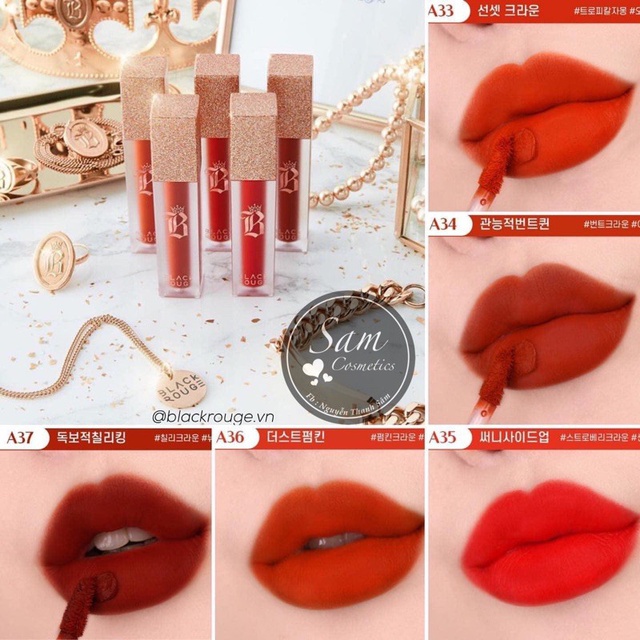 Black Rouge Ver 7 - Son Black Rouge Air Fit Velvet Tint ver 7 The King of Velvet A34 A35 A36 A37 | Thế Giới Skin Care