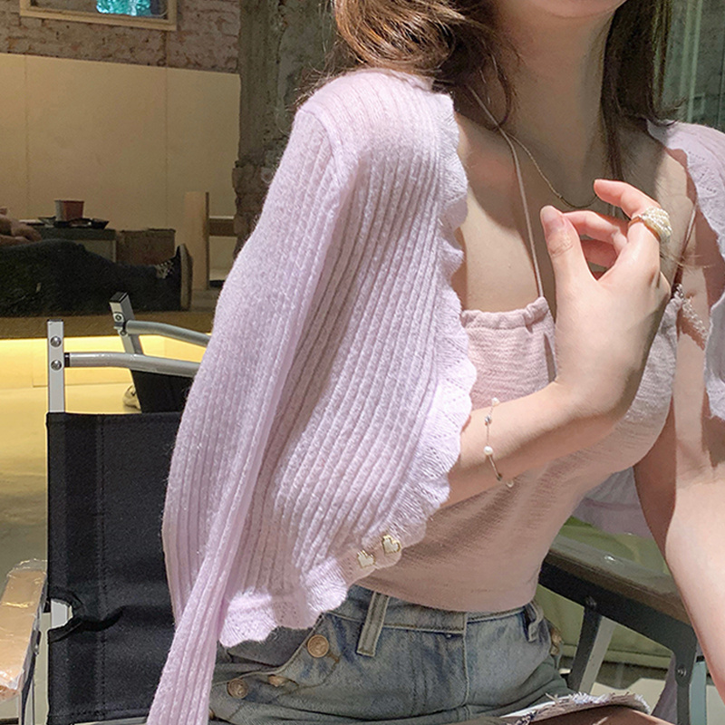 Áo Khoác Cardigan Chống Nắng Dáng Ôm Thời Trang Mùa Hè Cho Nữ