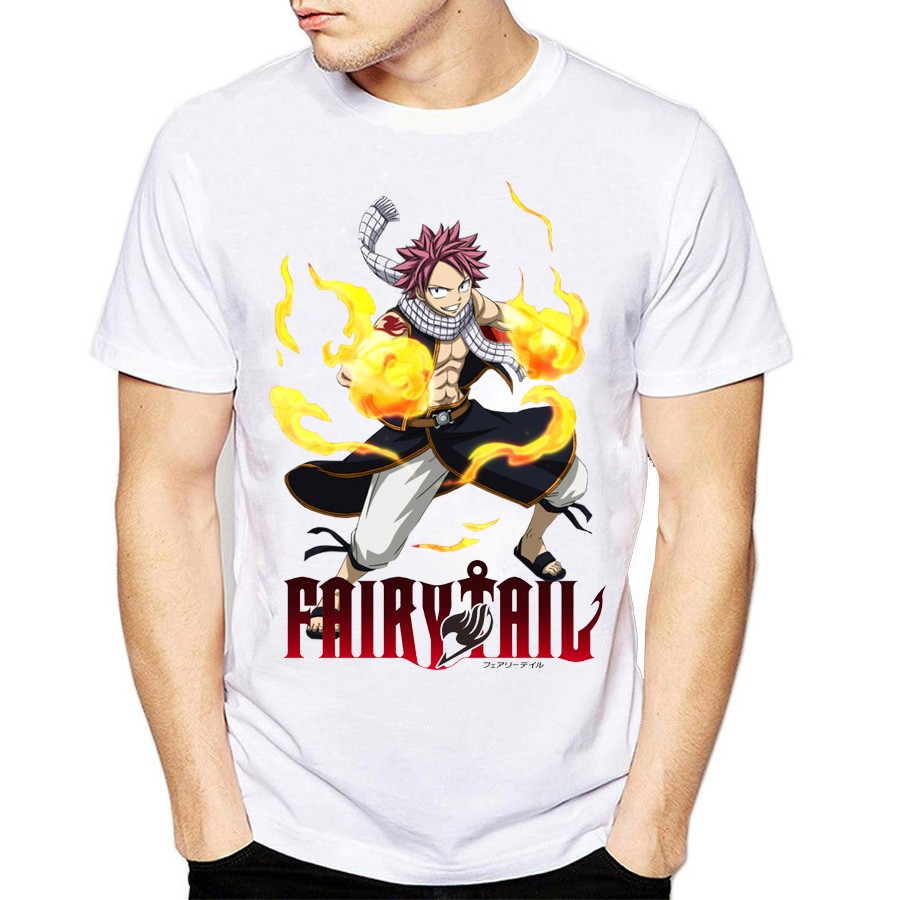 Áo thun Nam Nữ in hình Fairy Tail Natsu - Form rộng F2037