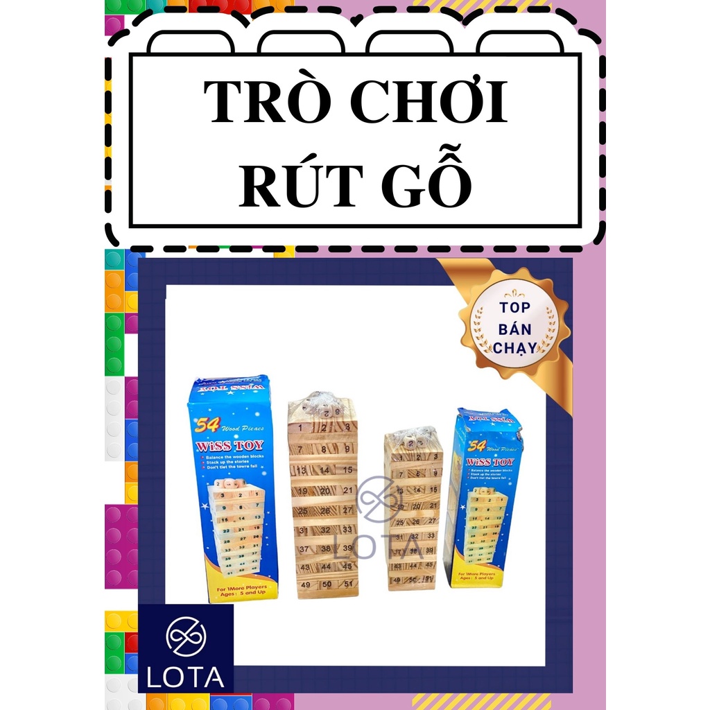 BỘ TRÒ CHƠI RÚT GỖ 2 LOẠI HỘP LỚN HOẶC NHỎ wood choice toy, đồ chơi quán cafe trà sữa nhóm bạn trẻ em bé luyện khéo léo