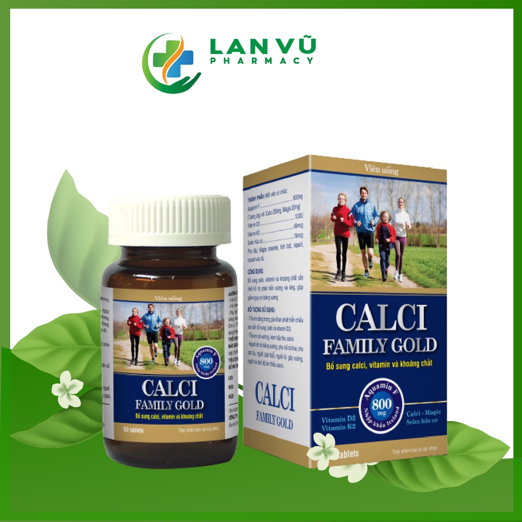 Calci Family Gold giảm nhanh triệu chứng chuột rút do thiếu canxi