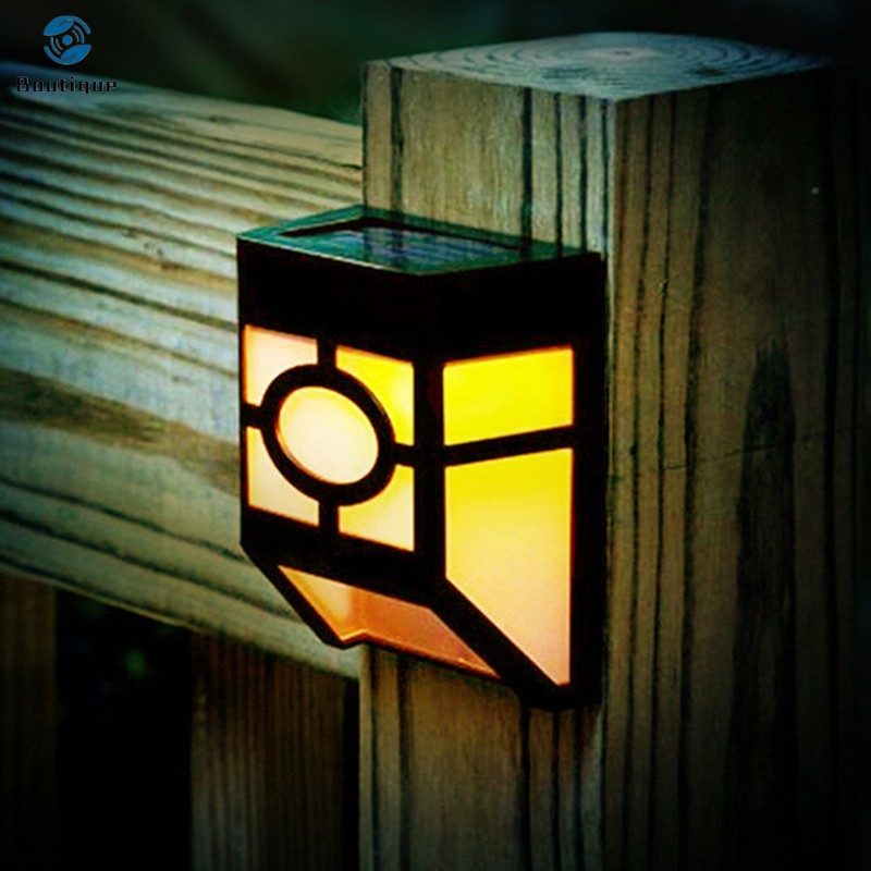 Set 4 Đèn Led Gắn Tường Ngoài Trời Sử Dụng Năng Lượng Mặt Trời