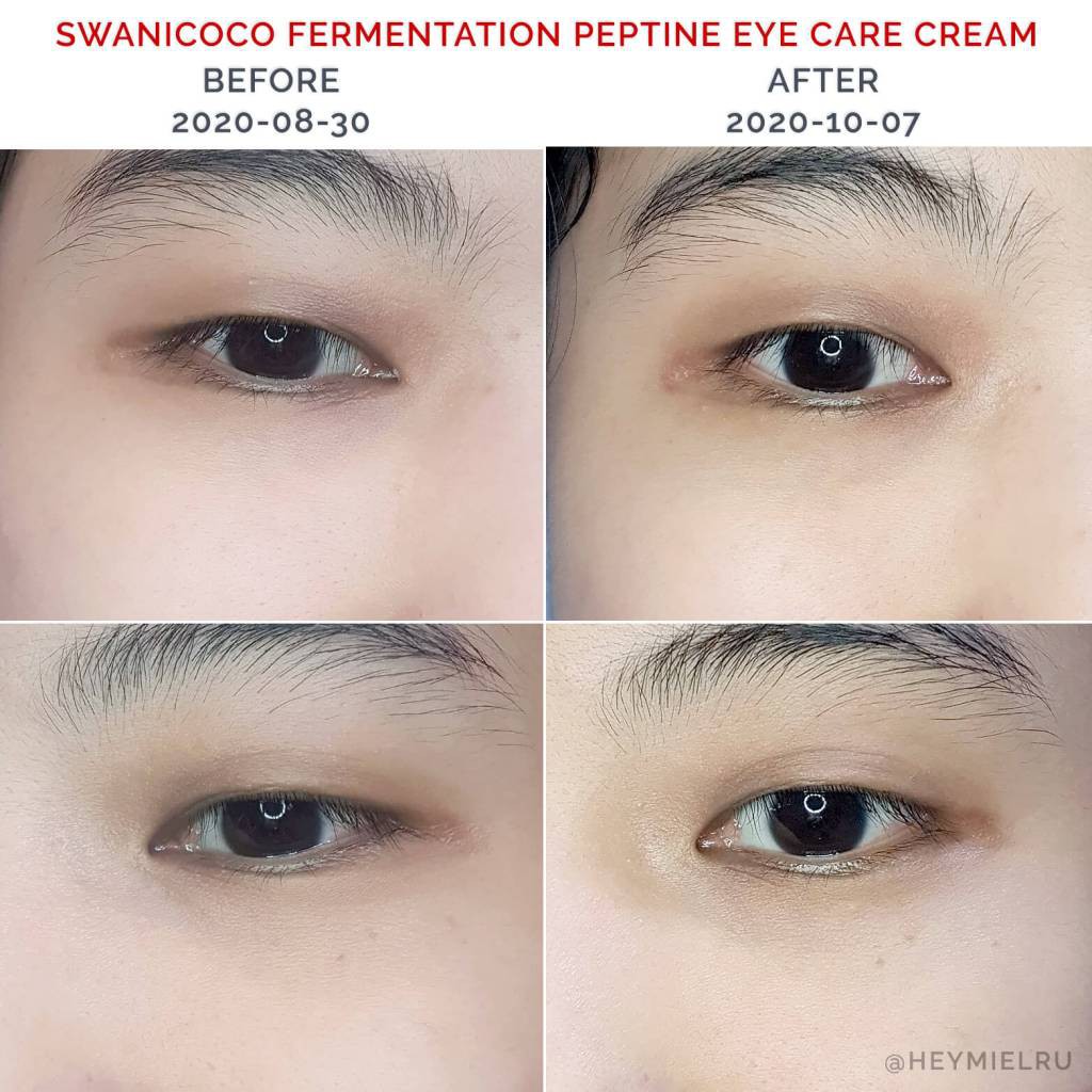 Kem dưỡng mắt ngăn ngừa nếp nhăn, giảm bọng mắt, sáng quầng thâm SWANICOCO Bio Peptine Fermentation Eye Care Cream 20ml