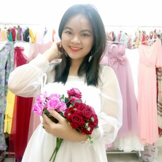 Đầm dự tiệc, đầm cưới trắng thiết kế