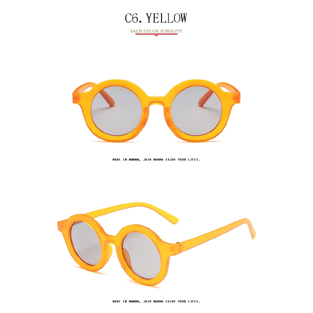 Kính mát gọng tròn cho bé trai và bé gái