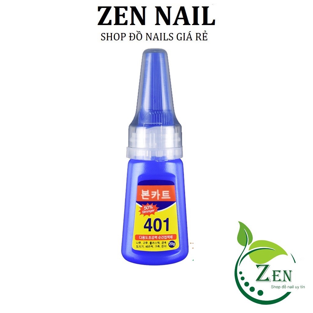 Keo 401 dán móng nail (20g) - Keo dán đa năng Hàn Quốc loại tốt chuyên dụng cho dân làm móng